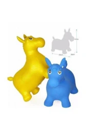 Şişme Eşek Zıp Zıp Pilates & Jimnastik At Geyik Kuzu Çocuk Bebek Şişme Hayvan - 4