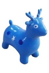 Şişme Eşek Zıp Zıp Pilates & Jimnastik At Geyik Kuzu Çocuk Bebek Şişme Hayvan - 6