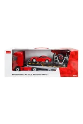 R/c Uzaktan Kumandalı Mercedes Actros Tır + Amg Gt Araba 10889 Kırmızı - 3