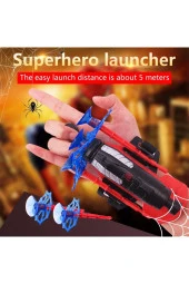 Ağ Atan Spiderman Bileklik Vantuz Fırlatan Ok Atan Örümcek Adam Oyuncak Fırlatıcı Seti - 2