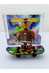 Yenilmezler Kaykaylı Iron-man Lego Karakteri Tekli Figür Set - 1