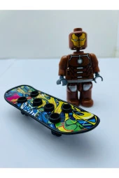 Yenilmezler Kaykaylı Iron-man Lego Karakteri Tekli Figür Set - 2
