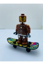 Yenilmezler Kaykaylı Iron-man Lego Karakteri Tekli Figür Set - 3