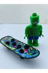 Kaykaylı Hulk Lego Karakteri Tekli Figür Set - 3