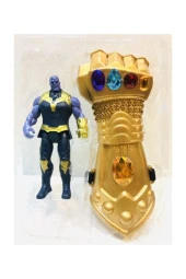 Mavi Işıklı Thanos Ve Eldiveni 2 Li Oyuncak Figür Thanos - 2