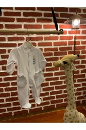 1-3-6-9 Ay Eldivenli Şapkalı Düz Tulum - 1