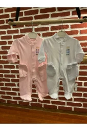 1-3-6-9 Ay Eldivenli Şapkalı Düz Tulum - 4