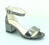 İremsu 9989 Tek bant Arkası Simli Topuklu Çocuk Ayakkabı thumbnail 2