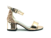 İremsu 9989 Tek bant Arkası Simli Topuklu Çocuk Ayakkabı thumbnail 3