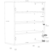StillMobilya %100 MDF Çok Amaçlı Dolap - 1