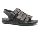 Kocamanlar %100 Hakiki Deri Tam Ortapedik Erkek Sandalet - 2