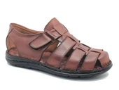 Kocamanlar %100 Hakiki Deri Tam Ortapedik Erkek Sandalet - 7