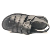 Kocamanlar %100 Hakiki Deri Tam Ortapedik Erkek Sandalet - 4