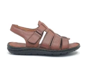 Kocamanlar %100 Hakiki Deri Tam Ortapedik Erkek Sandalet - 6