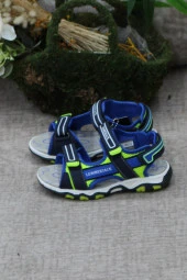 Lumberjack Loten Mavi Yeşil Rahat Hafif Orijinal Ürün Erkek Çocuk Sandalet - 2