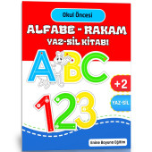 Okul Öncesi Alfabe-RAKAM YAZ-SİL Kitabı - 1