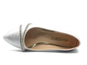 Mehtap Çift Şerit Taş Detaylı 4 cm Topuklu Kadın Klasik Ayakkabı thumbnail 9