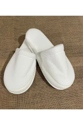 Çift Kat Polyester Havlu Süslenebilir Lohusa Terliği Kalın Sünger Taban Otel Banyo Terlik thumbnail 3