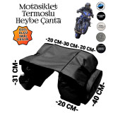 MOTOSİKLET HEYBE ÇANTASI TERMAL TERMOSLU CEPLİ - 3