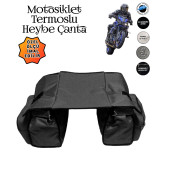 MOTOSİKLET HEYBE ÇANTASI TERMAL TERMOSLU CEPLİ - 6