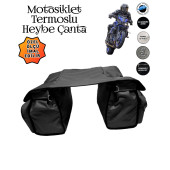 MOTOSİKLET HEYBE ÇANTASI TERMAL TERMOSLU CEPLİ - 7