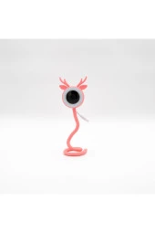 Sıcaklık Ve Nem Ölçerli Ninni Söyleyebilen Akıllı Gece Görüşlü Bebek Kamerası Pembe - 3
