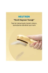Kedi Tarağı, Kedi Tüy Toplayıcı, 140 Derece Kavisli Tarak Dişleri - 7