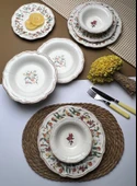 TABAK EVİ Fulya Food Garden Porselen Yemek Takımı 6 Kişilik 24 Parça - 5
