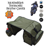 MOTOSİKLET HEYBE ÇANTASI TERMAL TERMOSLU CEPLİ - 1