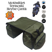 MOTOSİKLET HEYBE ÇANTASI TERMAL TERMOSLU CEPLİ - 4