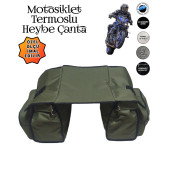 MOTOSİKLET HEYBE ÇANTASI TERMAL TERMOSLU CEPLİ - 6