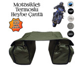 MOTOSİKLET HEYBE ÇANTASI TERMAL TERMOSLU CEPLİ - 7