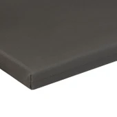 XPERMATE  Sandalye Minderi Su İtici Kumaş 40x40 cm Sünger Sırtlıklı Sandalye Minderi Bağcıklı Antras - 3