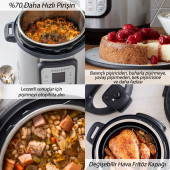 Instant Pot Duo Crisp 11'i 1 Arada 7.6 lt Basınçlı Pişirici ve Air Fryer - 4