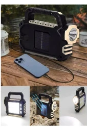Güneş Enerjili, Power Bank Özellikli Kamp, Bahçe Ve Avcılık Feneri - 2