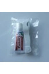 Otel Tipi Seyehat Tipi Diş Seti Jelatinli Katlanır Diş Fırçası + Diş Macunu 10 Adet - 1