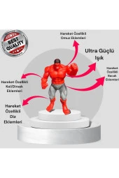 Avengers Mega Boy Hulk Işıklı, Eklemleri Hareket Özellikli Figür Oyuncak - 3