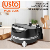 Usto 2850 Prati Cook Çok Amaçlı Pişirici Siyah - 1