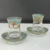 ÇİNİ DESEN 2'Lİ ÇAY BARDAK NO:2 - 1