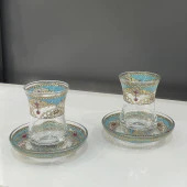 ÇİNİ DESEN 2'Lİ ÇAY BARDAK NO:2 - 2