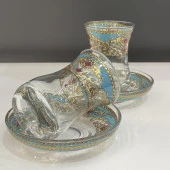 ÇİNİ DESEN 2'Lİ ÇAY BARDAK NO:2 - 4