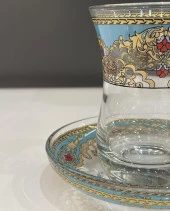 ÇİNİ DESEN 2'Lİ ÇAY BARDAK NO:2 - 5