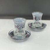 ÇİNİ DESEN 2'Lİ ÇAY BARDAK NO:6 - 4
