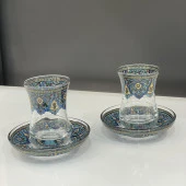 ÇİNİ DESEN 2'Lİ ÇAY BARDAK NO:3 - 3