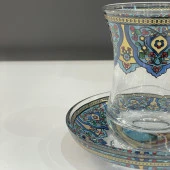 ÇİNİ DESEN 2'Lİ ÇAY BARDAK NO:3 - 5