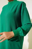 Yaka Kol Ribanalı Tunik Yeşil thumbnail 4