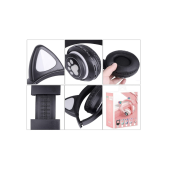 Kablosuz Kedi Kulaklık Işıklı Kulaküstü Mikrofonlu Bluetooth Hafıza Kartı Girişli Çocuk Kulaklığı thumbnail 5