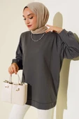 İki İplik Düz Tunik Antrasit thumbnail 1