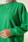 İki İplik Düz Tunik Yeşil thumbnail 3