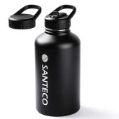 TANTİTONİ SİYAH ÇİFT KATMANLI PASL. ÇELİK TERMOS SU ŞİŞESİ 1.9L - 1